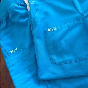 Figs Extreme Blue Scrub Set